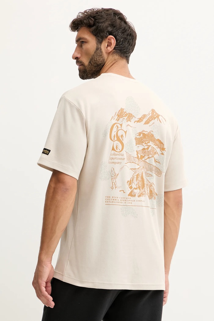 Μπλουζάκι Columbia CSC Heritage μπεζ 2090871