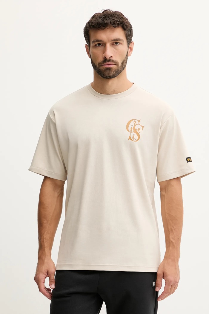 Ρούχα Μπλουζάκι Columbia CSC Heritage 2090871 μπεζ
