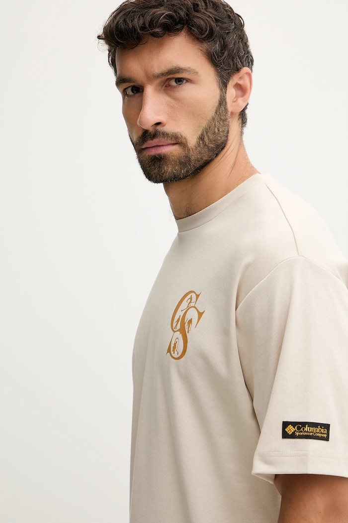 Μπλουζάκι Columbia CSC Heritage μπεζ 2090871