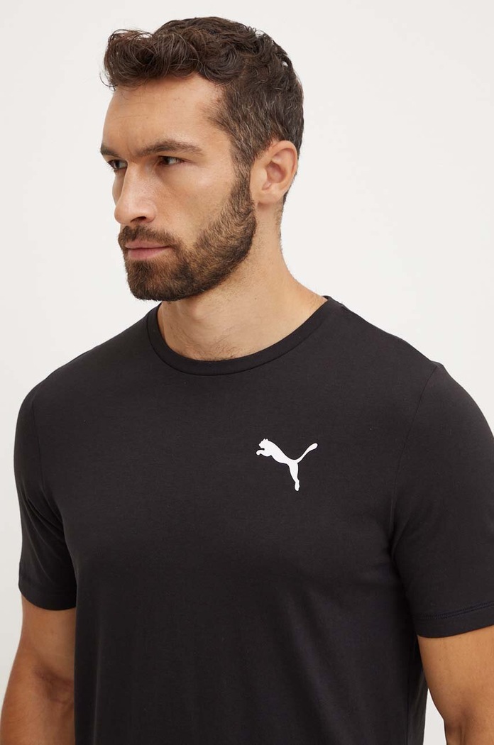 Μπλουζάκι Puma στάμπα μαύρο 586726