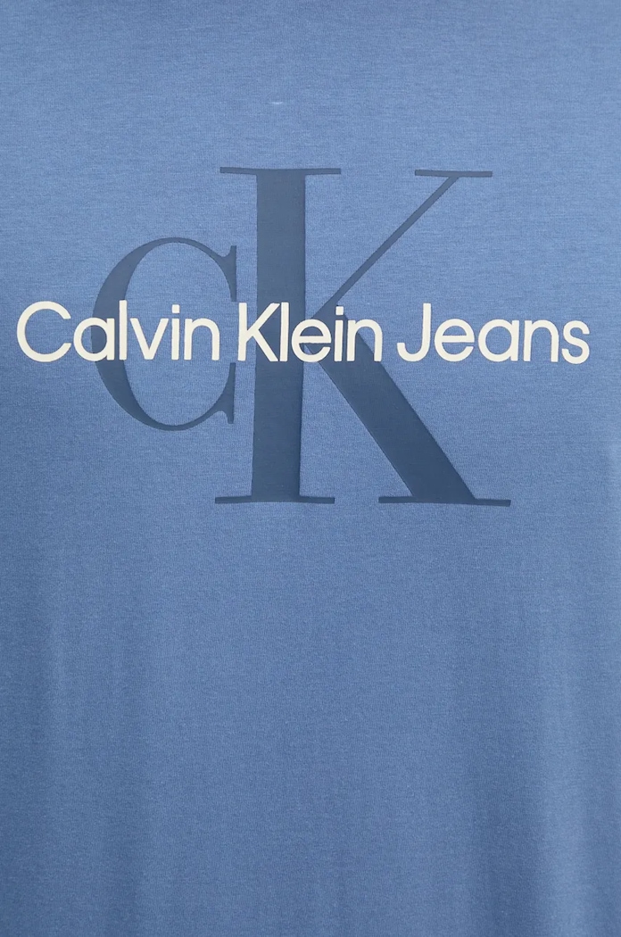 Calvin Klein Jeans tricou din bumbac albastru 00040EM286