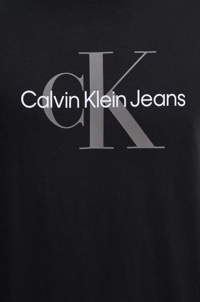 Bavlněné tričko Calvin Klein Jeans černá 00040EM286