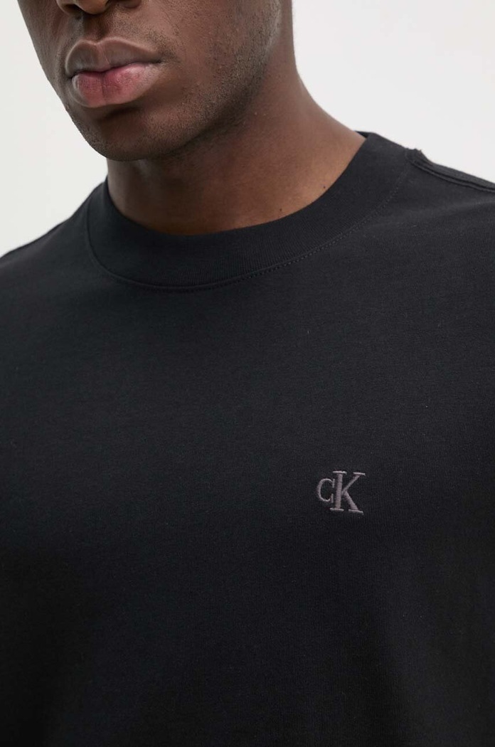 Bavlněné tričko Calvin Klein Jeans J30J326683 černá