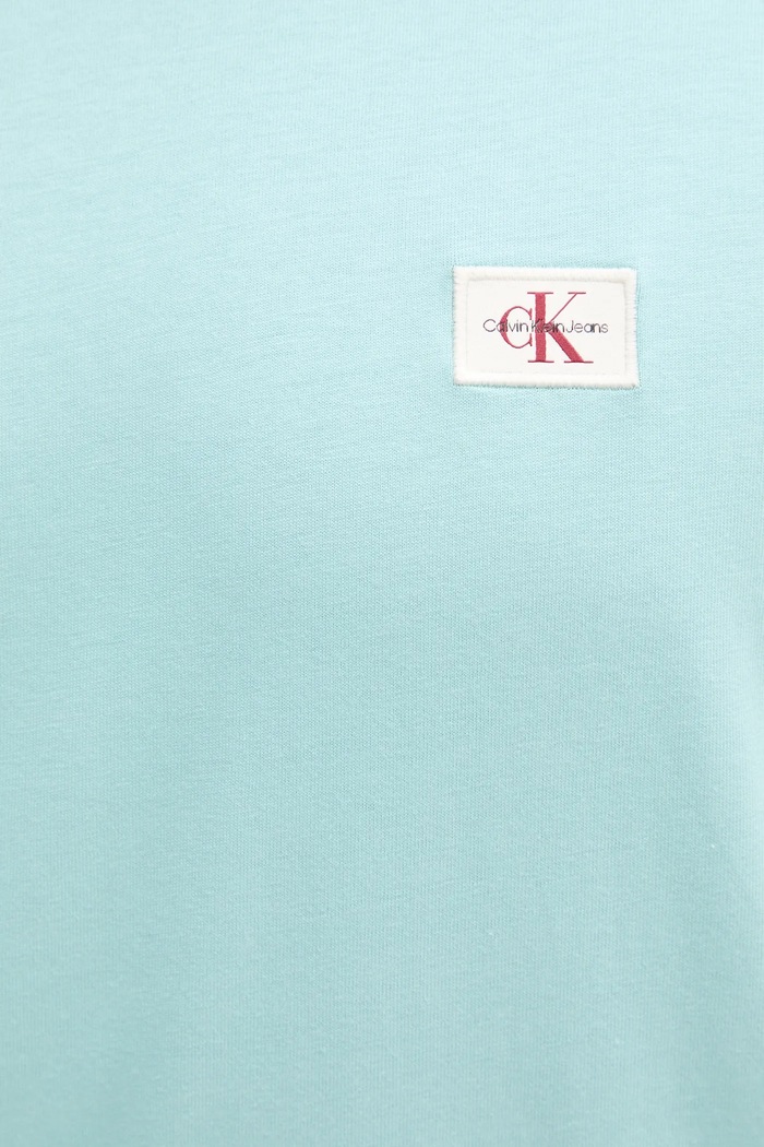 Calvin Klein Jeans t-shirt bawełniany J30J326857 turkusowy