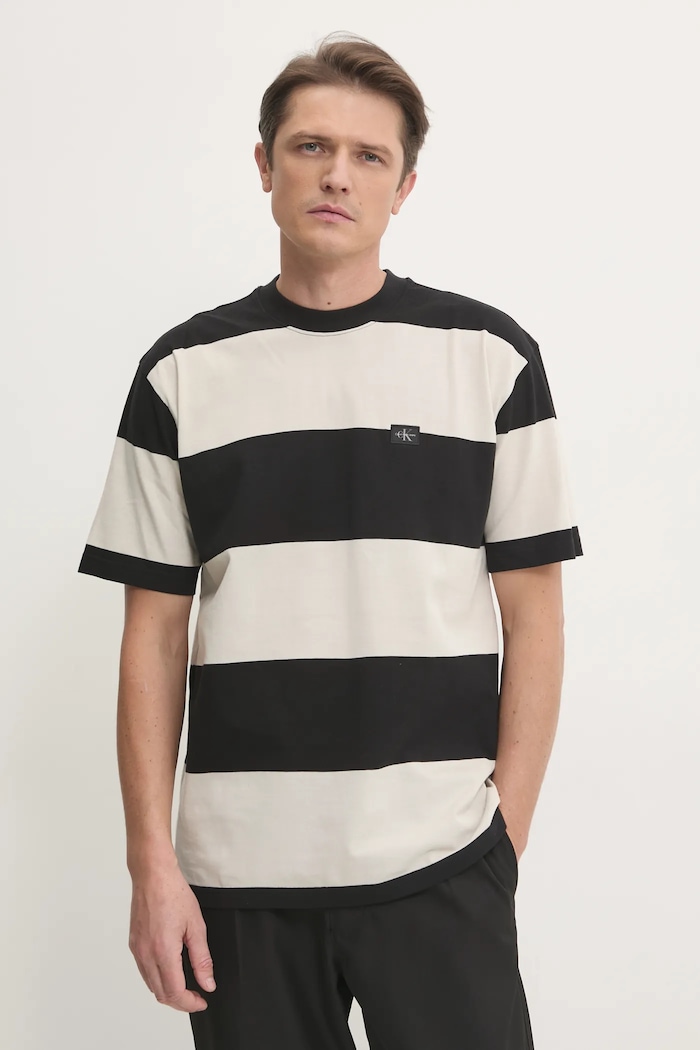 Calvin Klein Jeans T-shirt bawełniany czarny J30J326857
