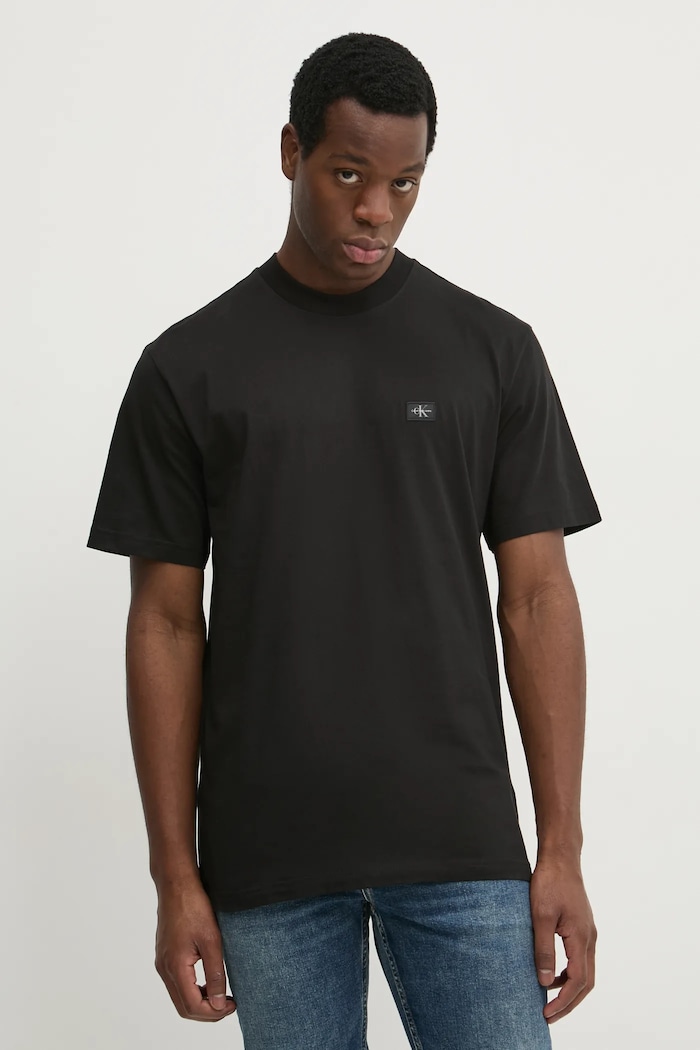 Calvin Klein Jeans t-shirt bawełniany czarny J30J326857