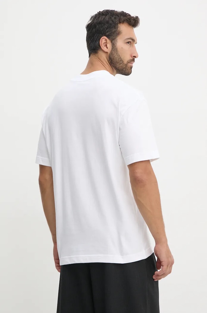 Oblečení Bavlněné tričko Calvin Klein Jeans J30J326864 bílá