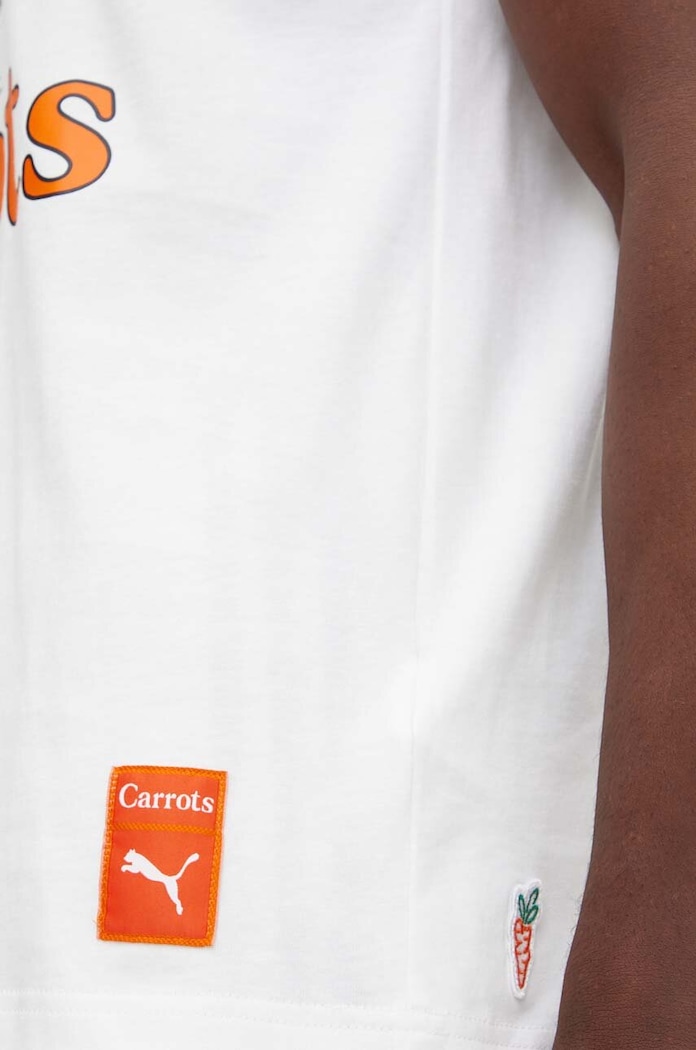 Bavlněné tričko Puma PUMA X CARROTS Graphic Tee 627443 bílá