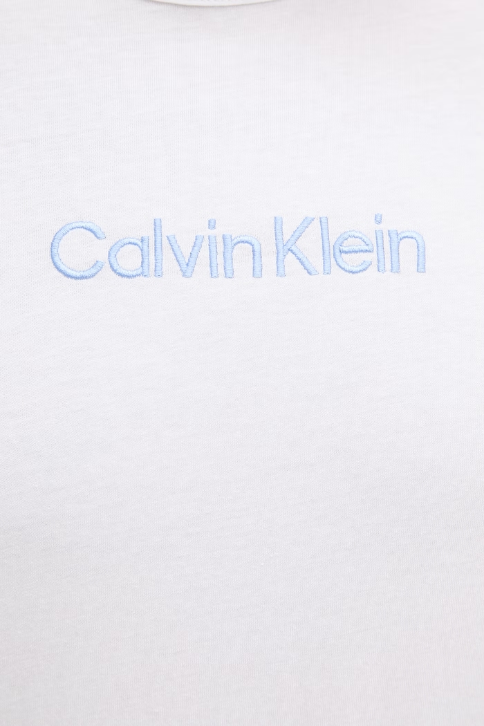 Calvin Klein Underwear μπλουζάκι πιτζάμας ανδρικό βαμβακερό 000NM2748E λευκό
