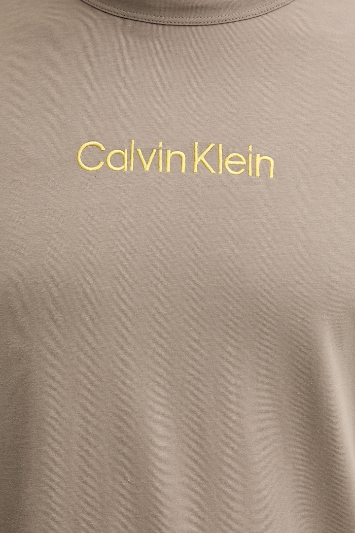 Calvin Klein Underwear tricou de pijama bărbătesc din bumbac bej 000NM2748E