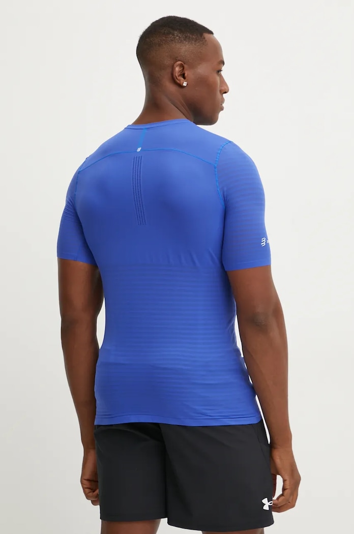 Ρούχα Μπλουζάκι για τρέξιμο Compressport Pro Racing ATSM361 μπλε