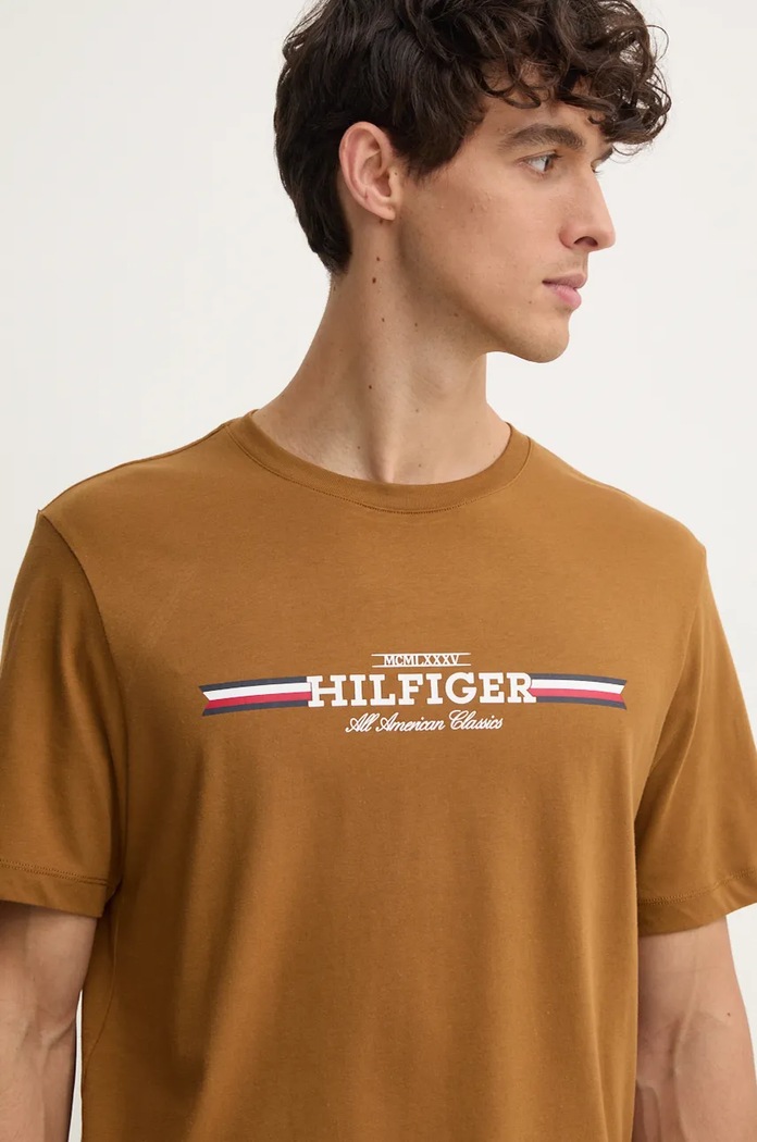 Tommy Hilfiger tricou maro MW0MW36480