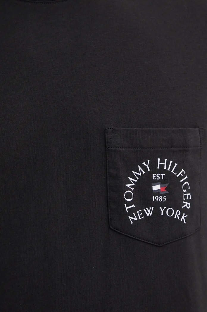 Tommy Hilfiger tricou din bumbac MW0MW36481 negru