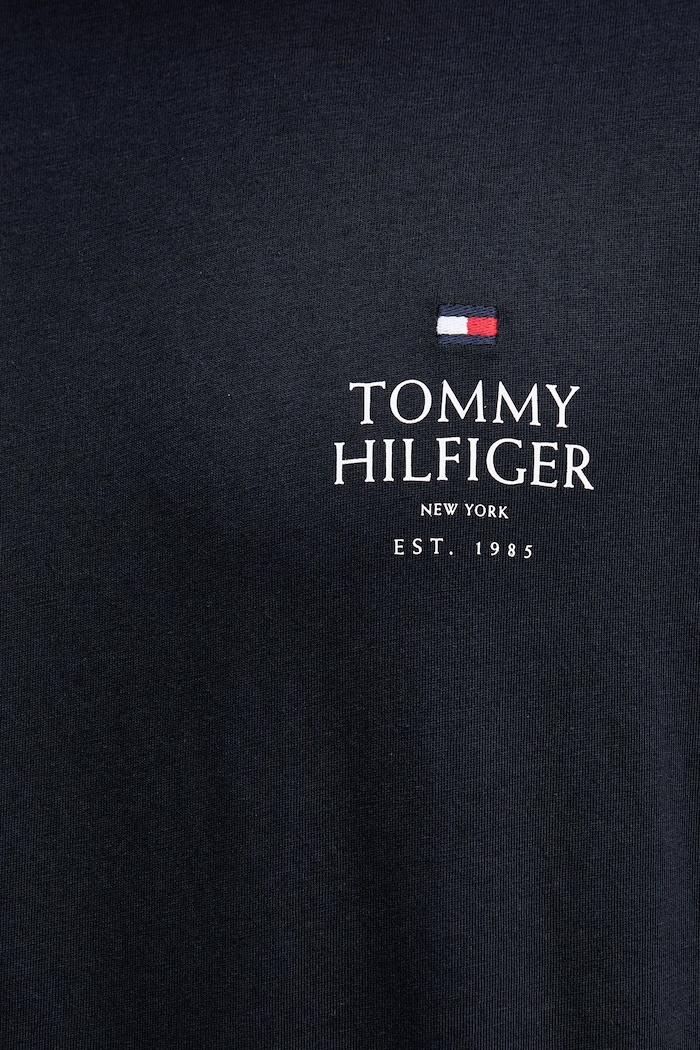 Bavlněné tričko Tommy Hilfiger MW0MW36500 námořnická modř