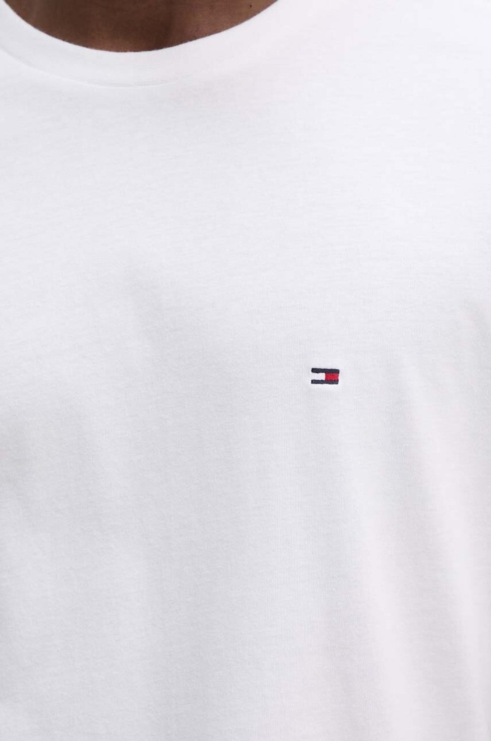 Памучна тениска Tommy Hilfiger Tommy Hilfiger бежов MW0MW37267
