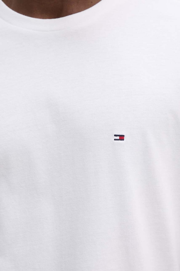 Памучна тениска Tommy Hilfiger Tommy Hilfiger бежов MW0MW37267