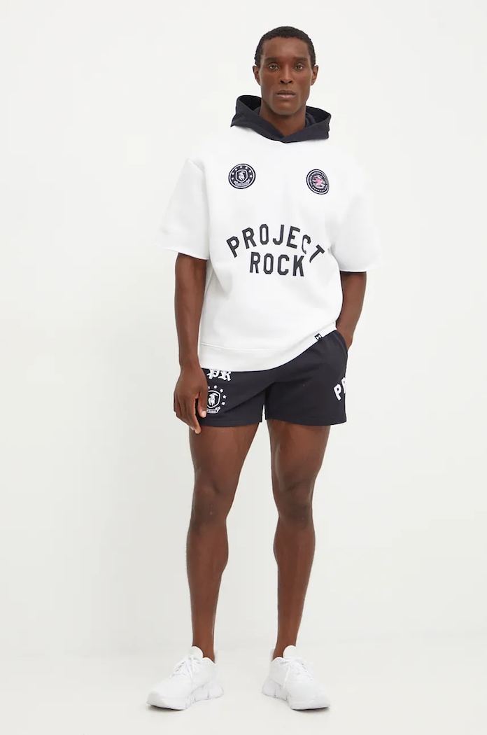 Under Armour bluza Project Rock 1386886 biały AW24