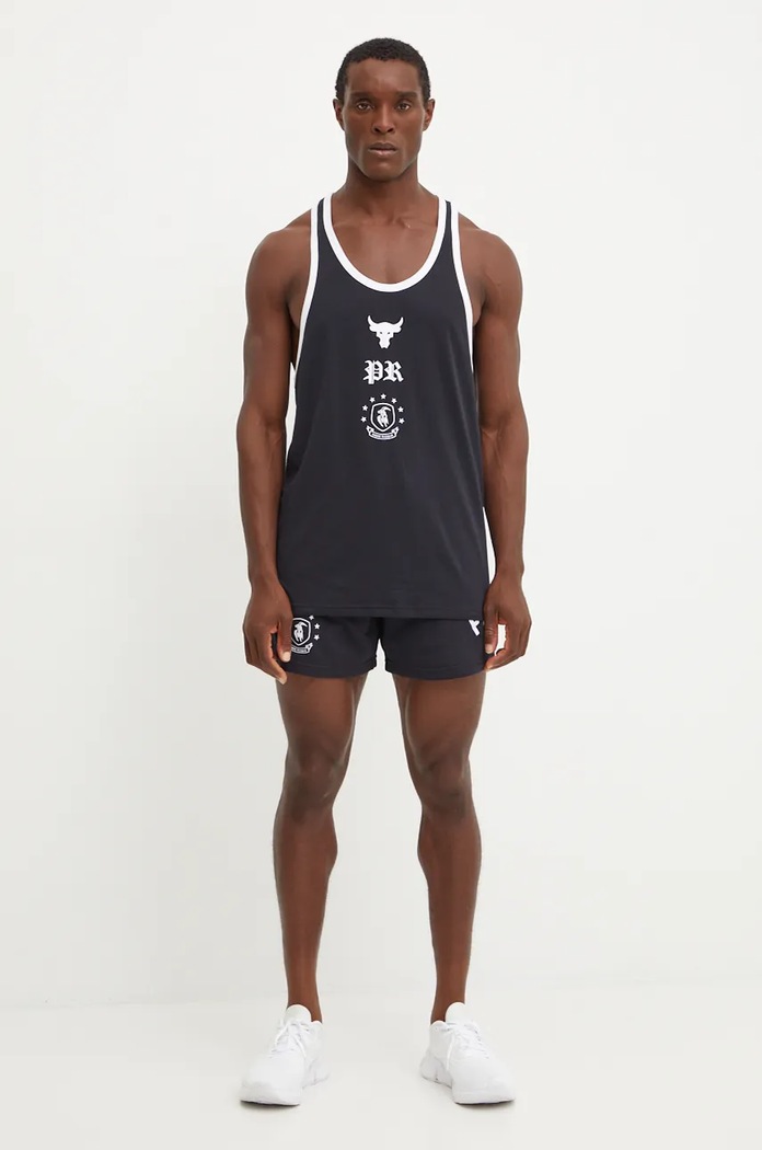 Under Armour t-shirt Project Rock 1386897 czarny AW24