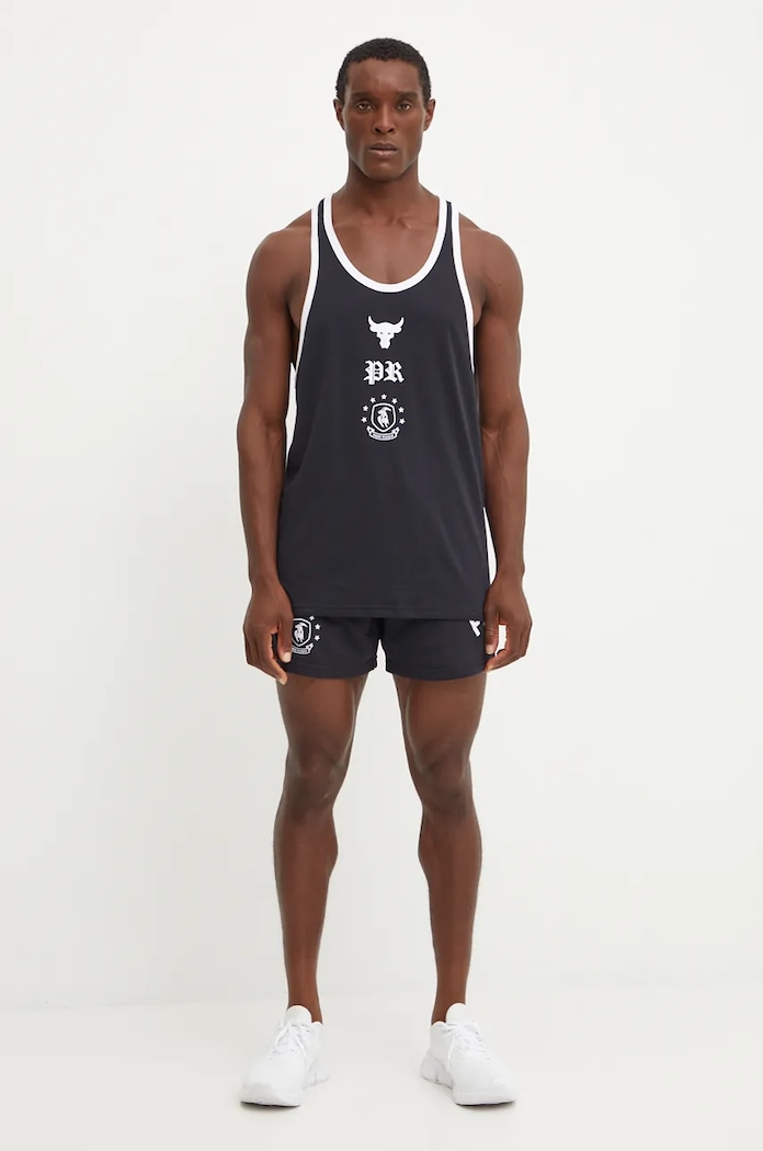 Under Armour t-shirt Project Rock 1386897 czarny AW24