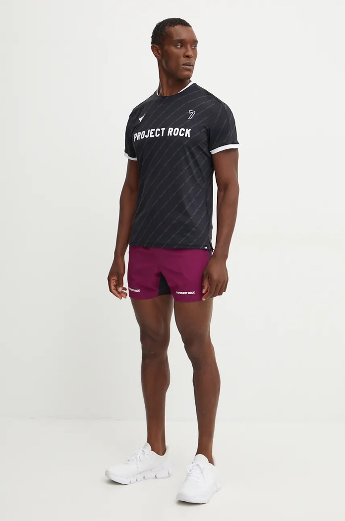 Tréningové tričko Under Armour Project Rock 1387512 čierna AW24