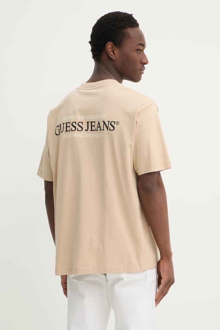 Odjeća Pamučna majica Guess Jeans M4BI75.K8FQ4 bež