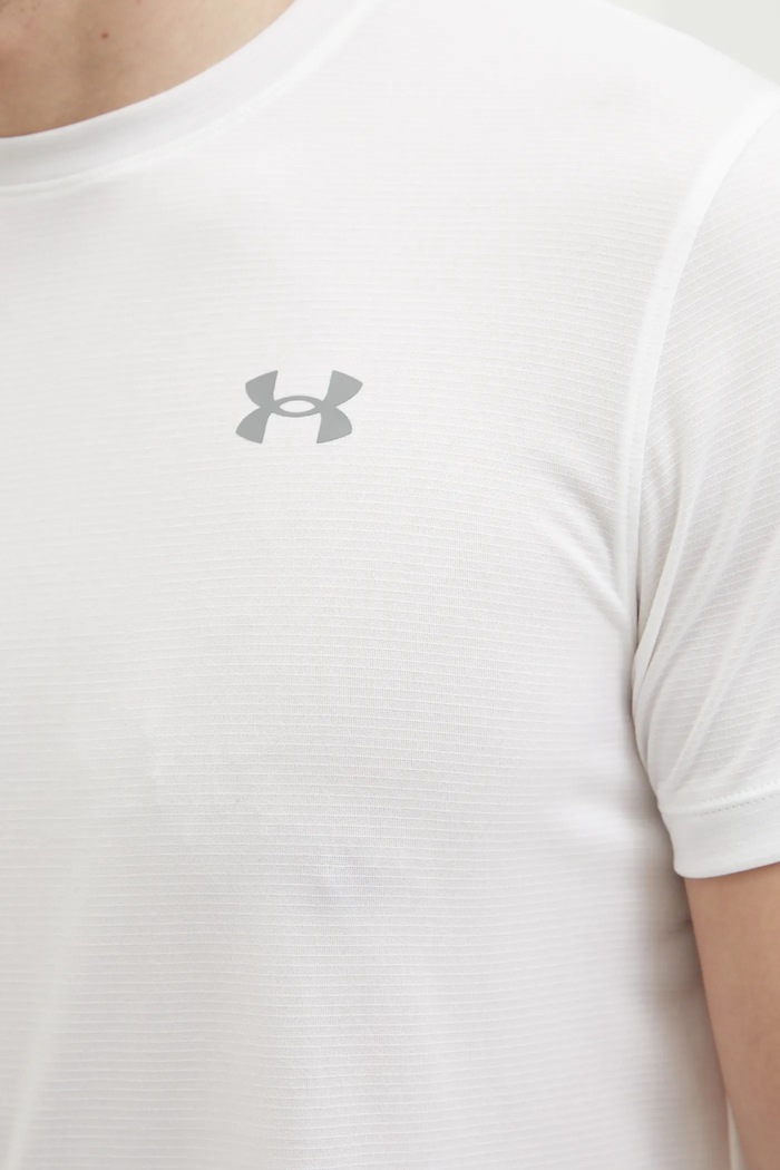Majica kratkih rukava za trčanje Under Armour Launch 1382582 bijela