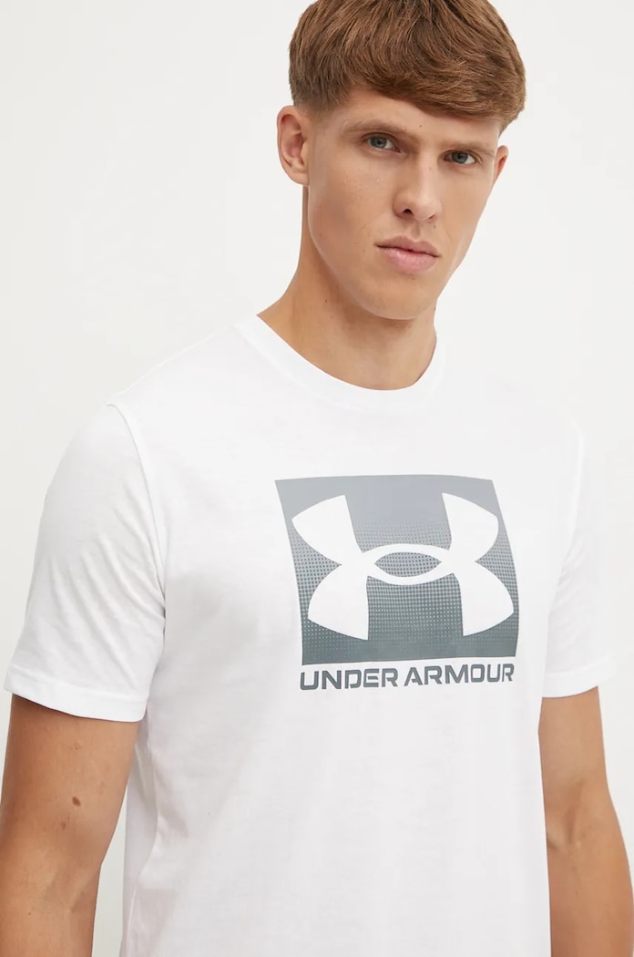 Under Armour тениска мъжка BOXED SPORTS UPDATED свободна бял 1386793