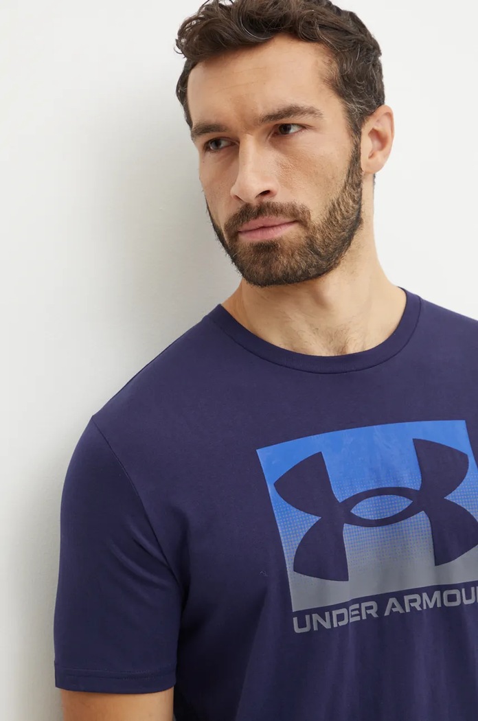 Under Armour tričko pánské BOXED SPORTS UPDATED 1386793 námořnická modř SS26