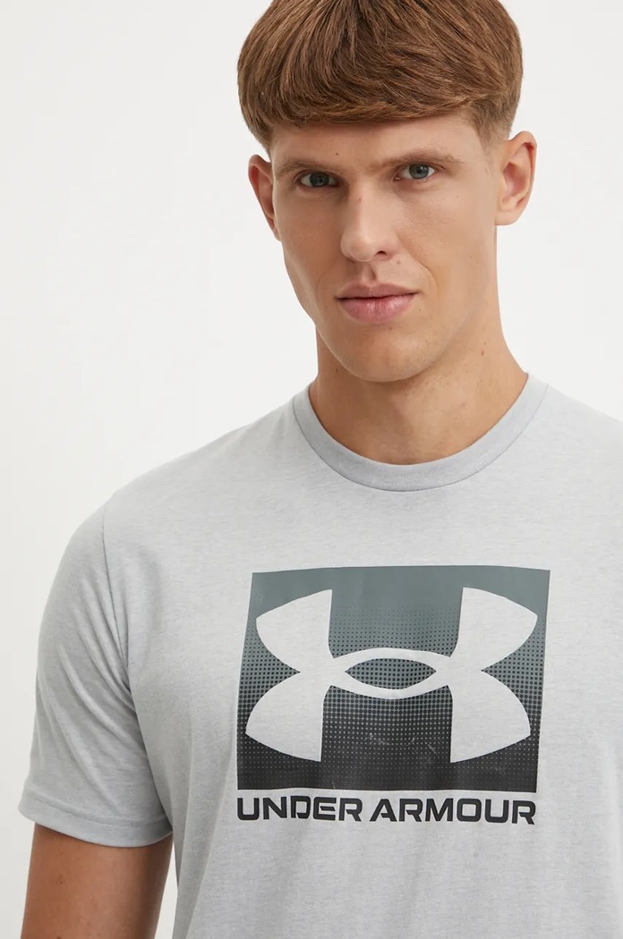 Under Armour tričko pánske BOXED SPORTS UPDATED 1386793 sivá SS26