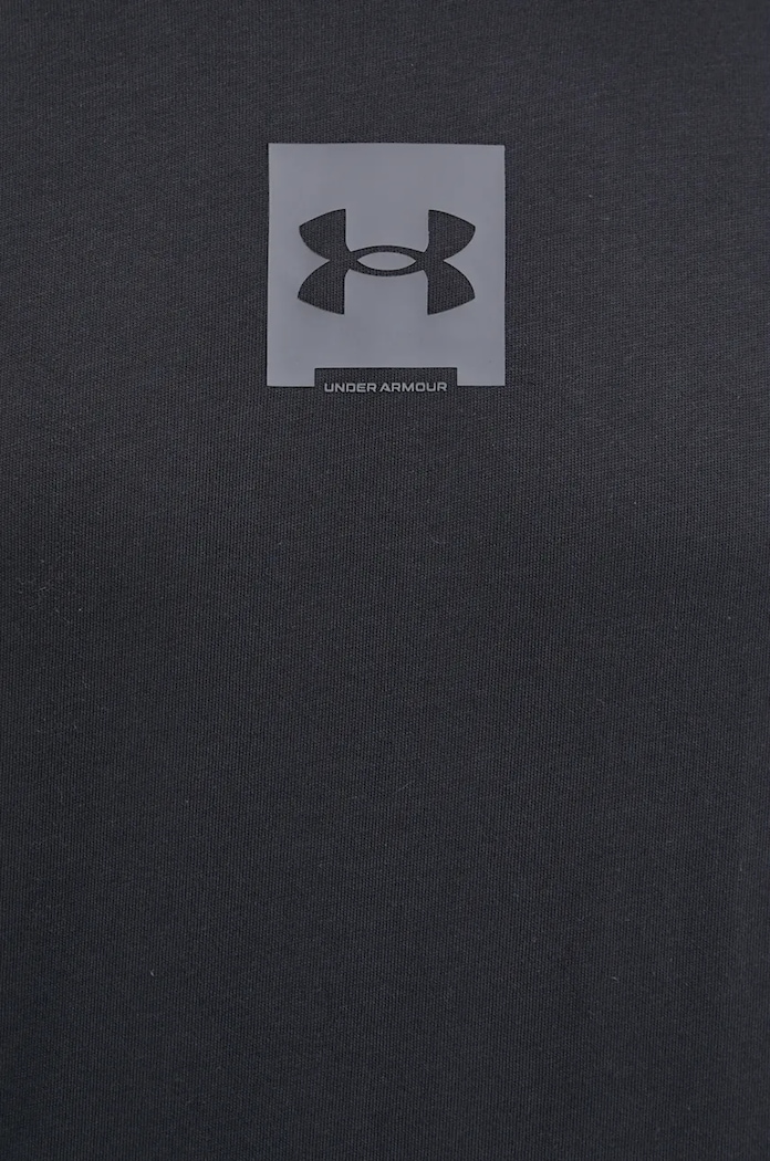 Памучна тениска Under Armour HW OS BOX черен 1386803
