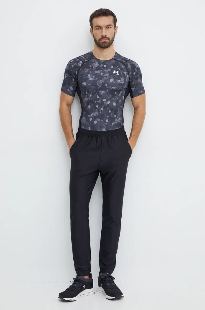Tréningové tričko Under Armour HeatGear Printed 1386937 čierna AW24