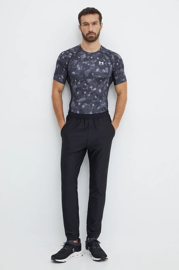 Tréningové tričko Under Armour HeatGear Printed 1386937 čierna AW24