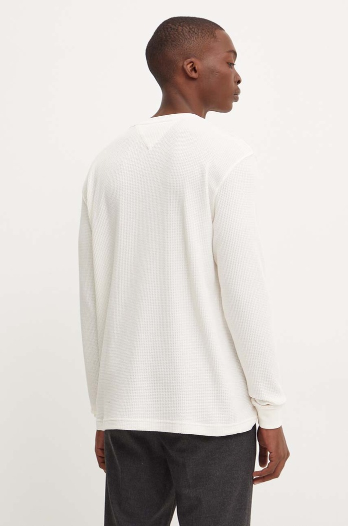 Oblečení Tričko s dlouhým rukávem Tommy Jeans DM0DM19216 béžová