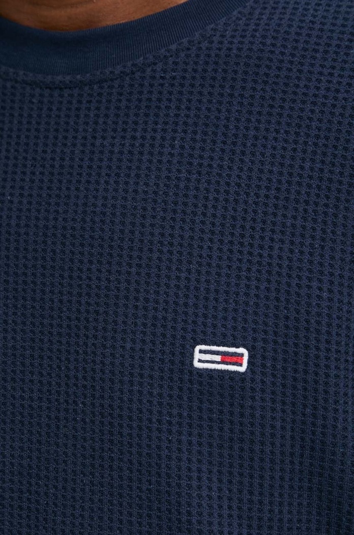 Tričko s dlouhým rukávem Tommy Jeans DM0DM19216 námořnická modř