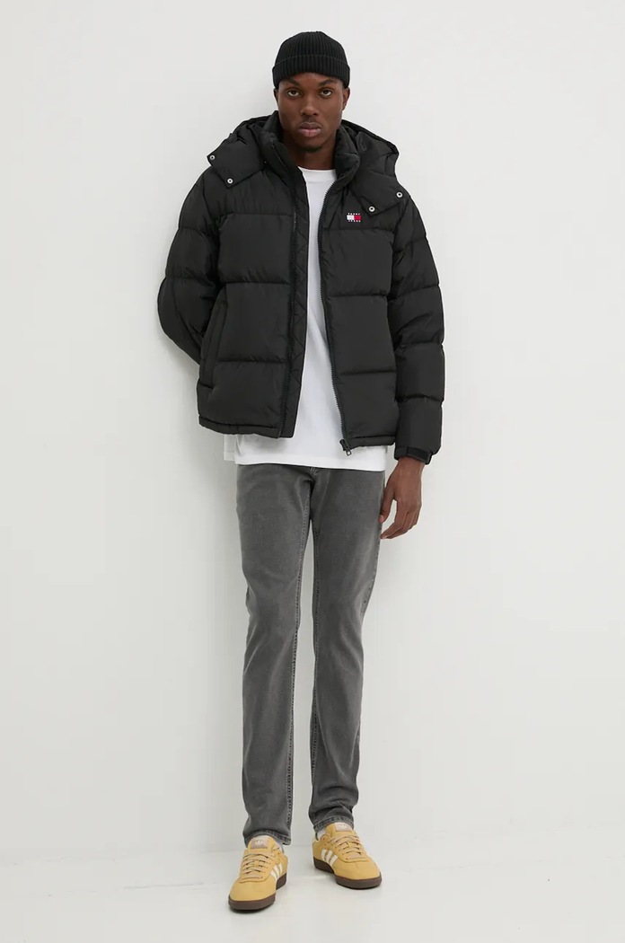Βαμβακερό μπλουζάκι Tommy Jeans DM0DM19704 λευκό AW24