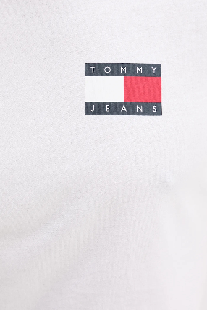 Tommy Jeans t-shirt męski bawełniany biały DM0DM20740