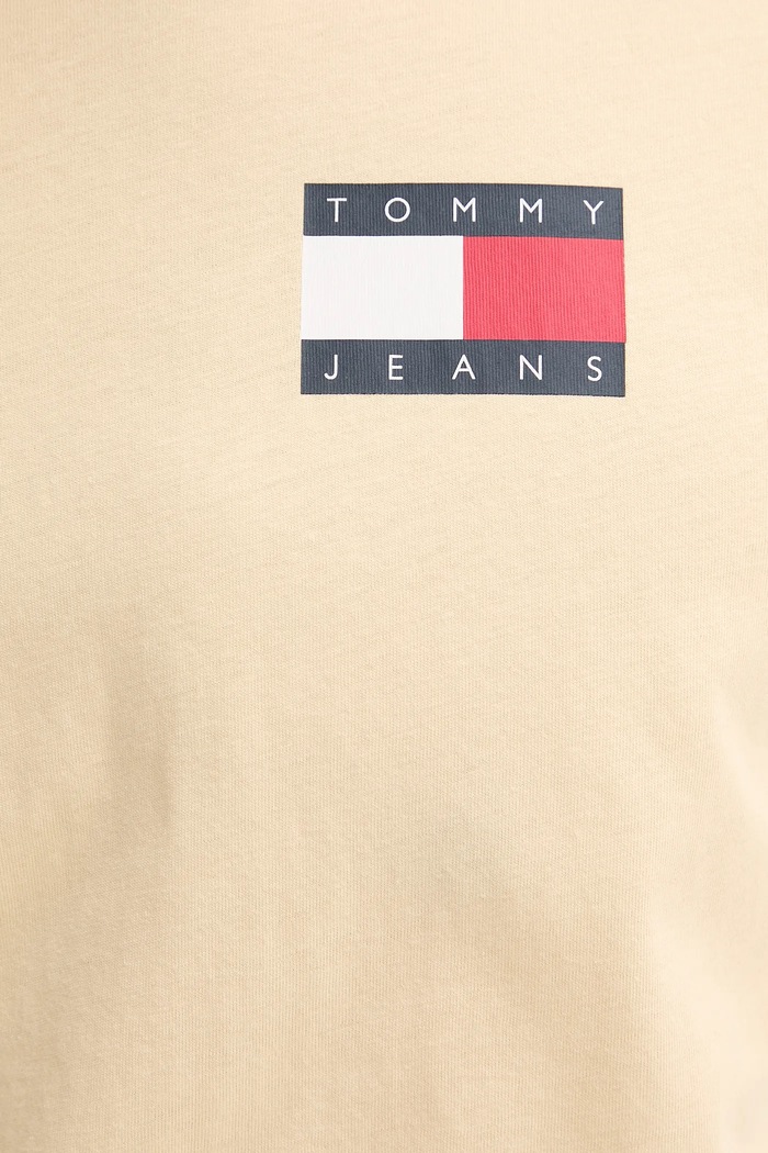 Tommy Jeans T-shirt ανδρικό βαμβακερό DM0DM20740 κίτρινο