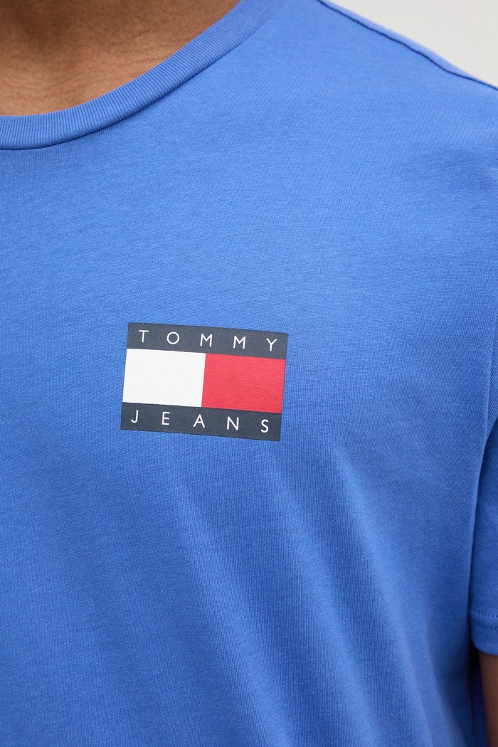 Tommy Jeans tričko pánské bavlněné DM0DM20740 fialová