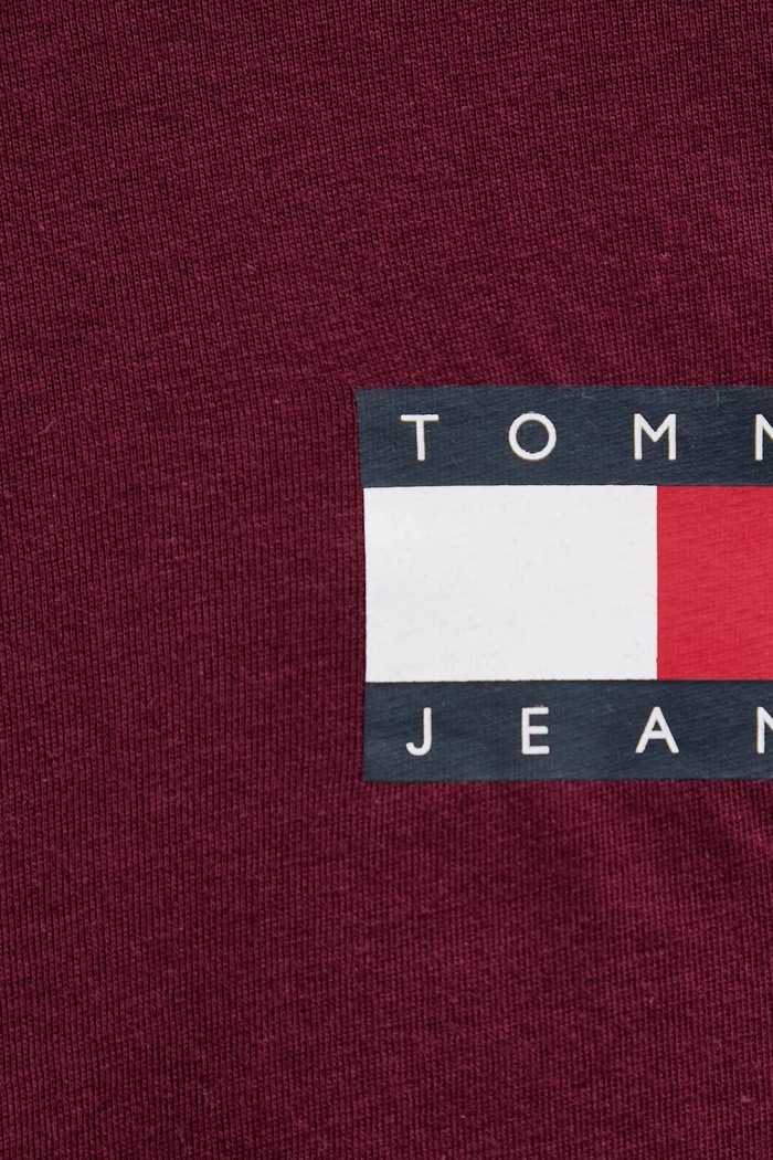 Tommy Jeans тениска мъжка от памук бордо DM0DM20740