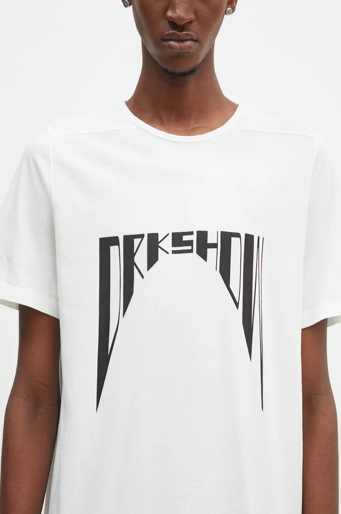 Rick Owens cotton t-shirt Level T white DU02D2250.RNEP4