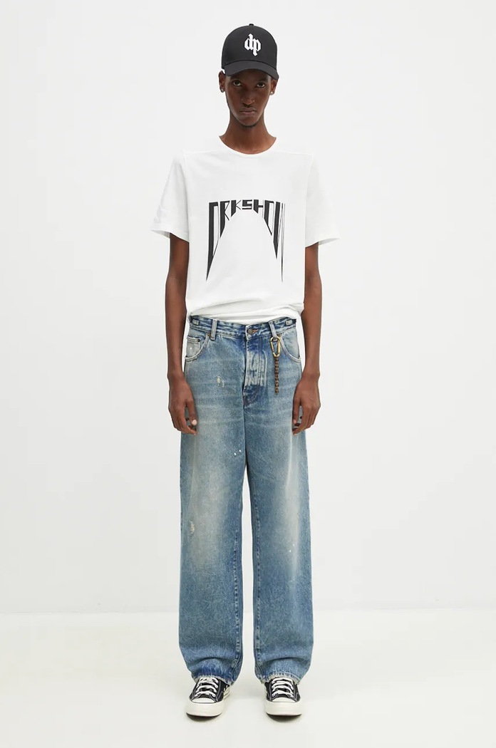 Rick Owens cotton t-shirt Level T DU02D2250.RNEP4 white