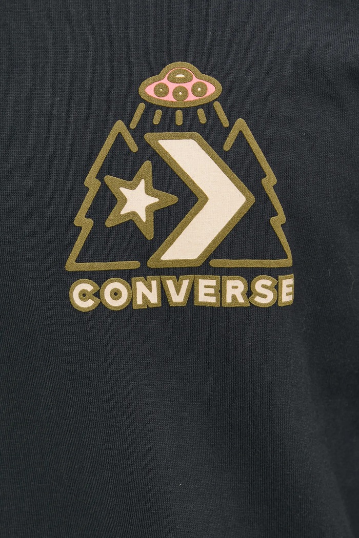 Bavlněné tričko Converse 10026673.A01