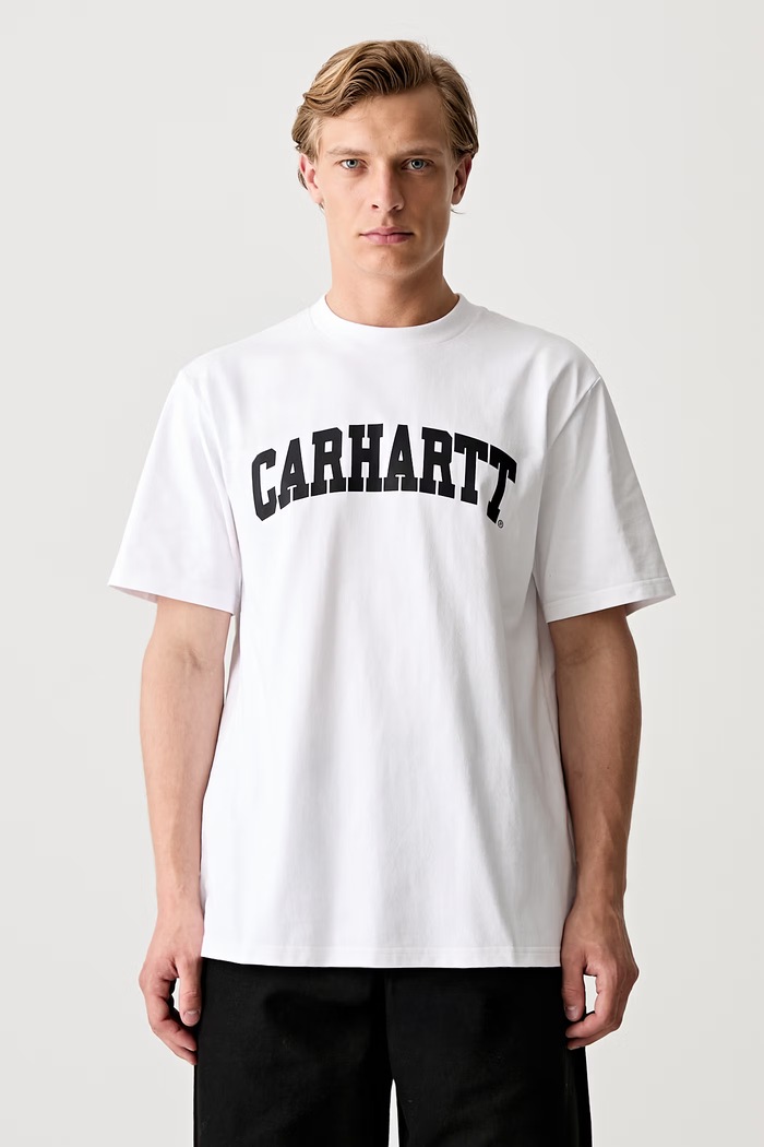 Carhartt WIP majica od pamuka za muškarce regular bijela I034851.00AXX