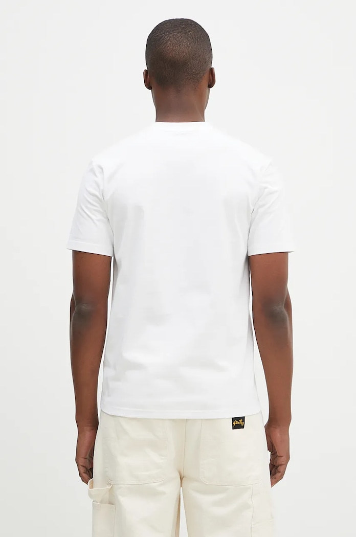 Ρούχα Carhartt WIP t-shirt ανδρικό βαμβακερό I034851.00AXX λευκό