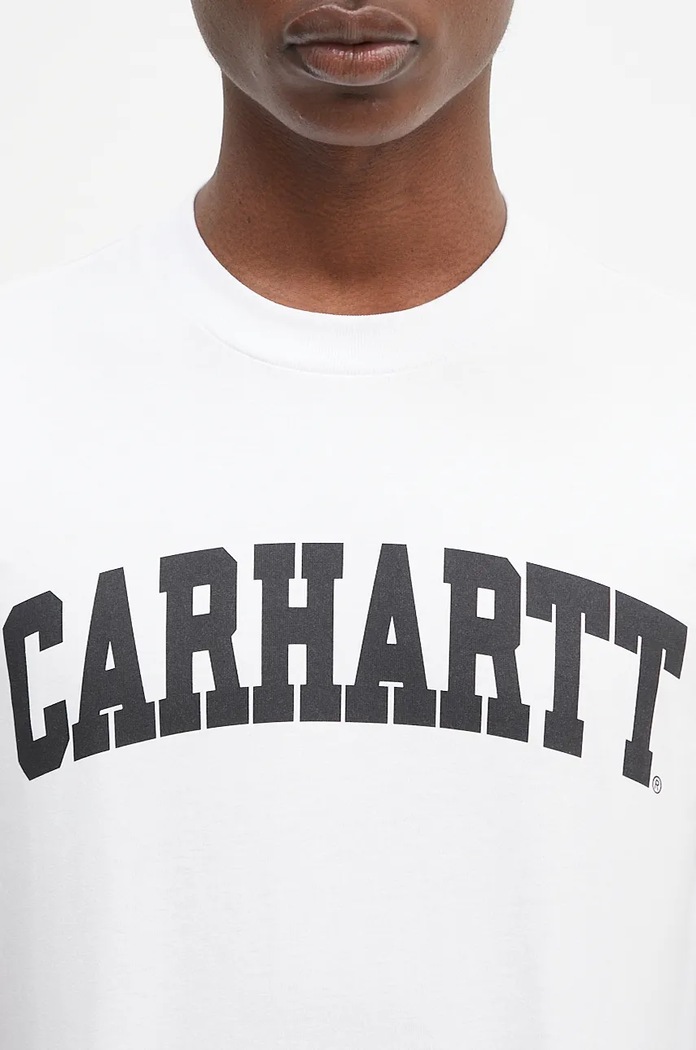Carhartt WIP t-shirt ανδρικό βαμβακερό λευκό I034851.00AXX
