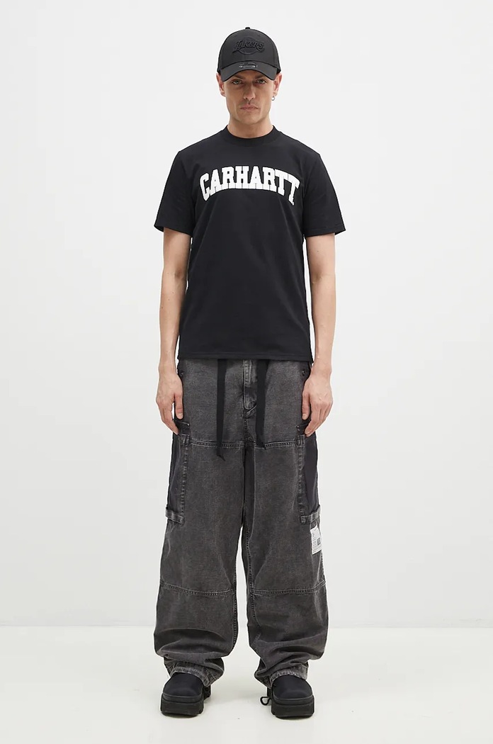 Carhartt WIP cotton t-shirt S/S University I034851.0D2XX black