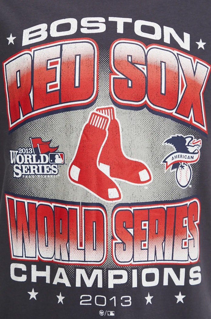 Pamučna majica 47 brand MLB Boston Red Sox mornarsko plava BU002TMYIHQ632912VN
