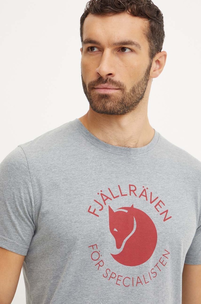 Fjallraven t-shirt sportowy Fjällräven Fox regular szary F87052.051