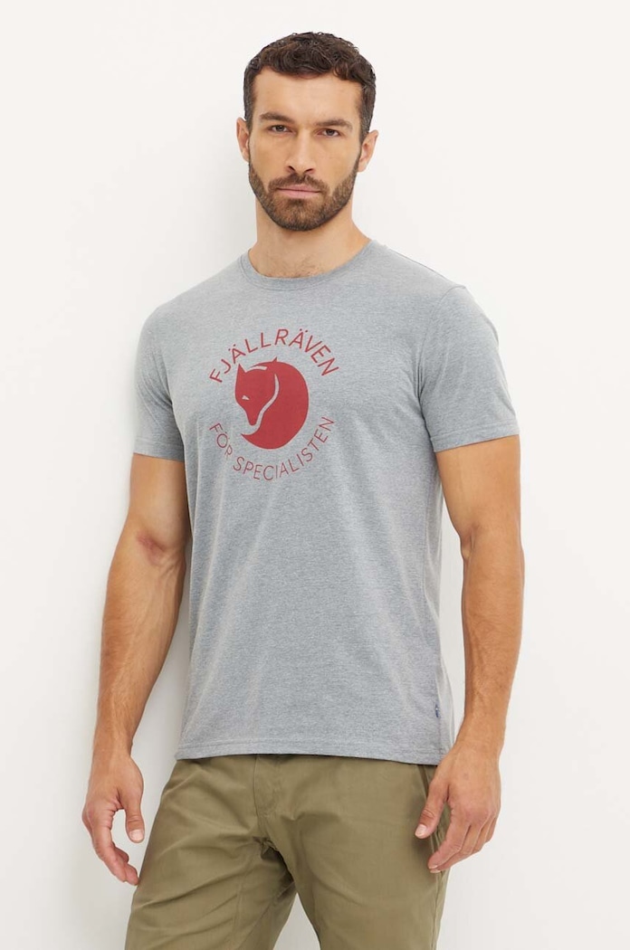 Fjallraven t-shirt sportowy Fjällräven Fox szary F87052.051