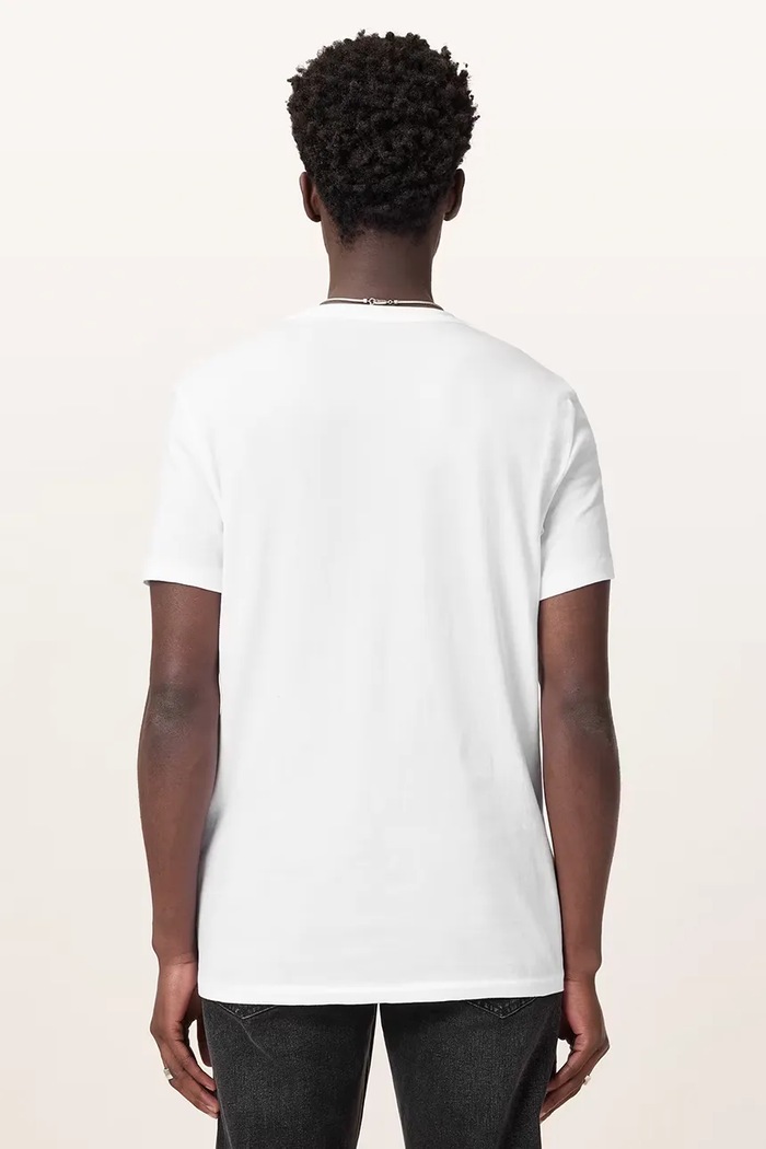 AllSaints T-shirt basic męski bawełniany M028JB biały AW25